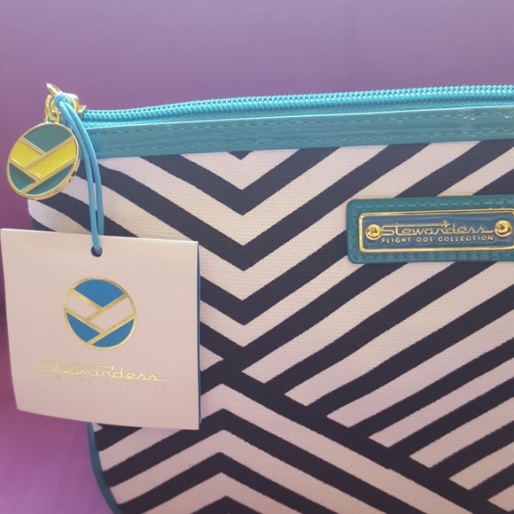 Flight 001 Zebra Print Makeup Bag - Picture 2 of 7